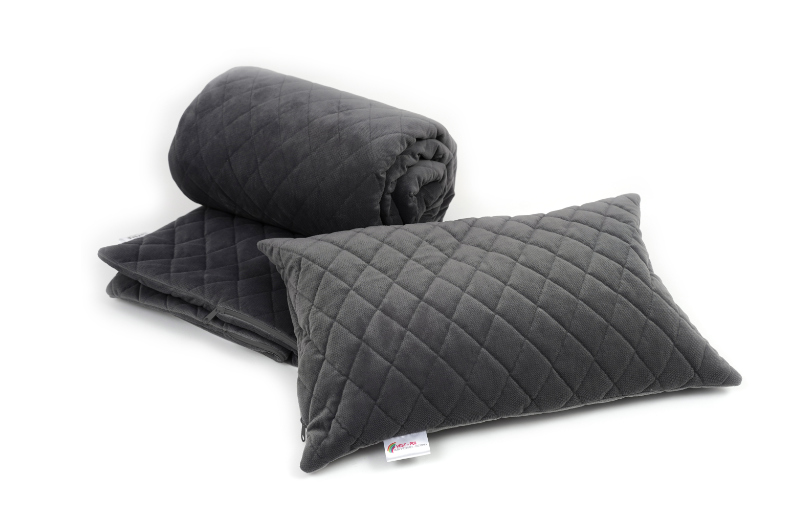 DELUX SET Beschwerungsdecke Gewichtsdecke Vest Pol Rehakinder Behinderung Hilfsmittel FiNiFuchs