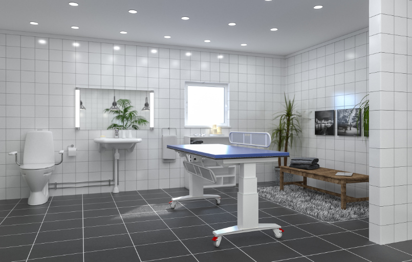 Pflegeliege Kinder Rehakinder Behinderung wickeln FiNiFuchs